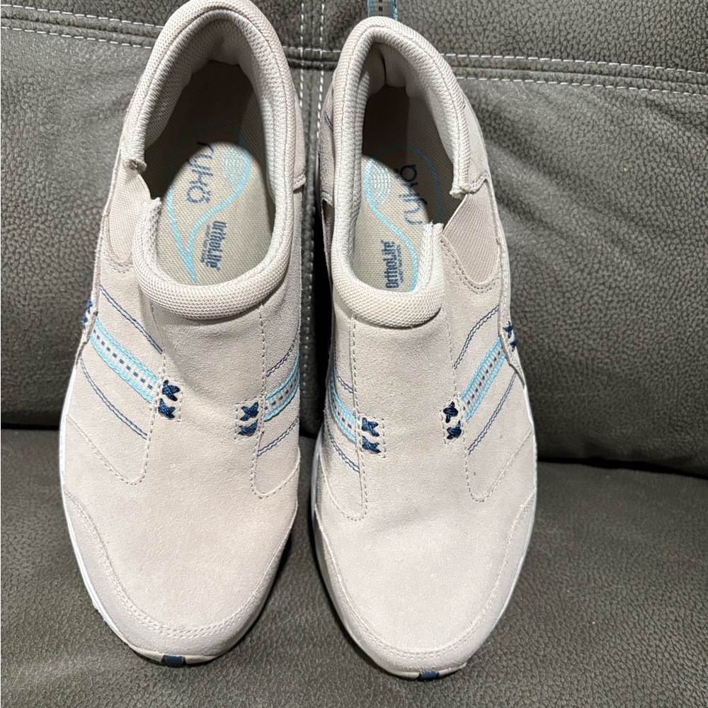Ryka Women's Gray and Blue Slip-On Shoes